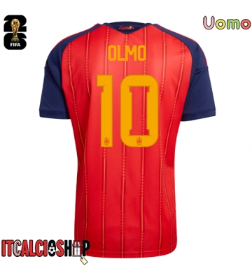 Spagna Dani Olmo #10 Prima Maglia Mondiali 2026 Manica Corta